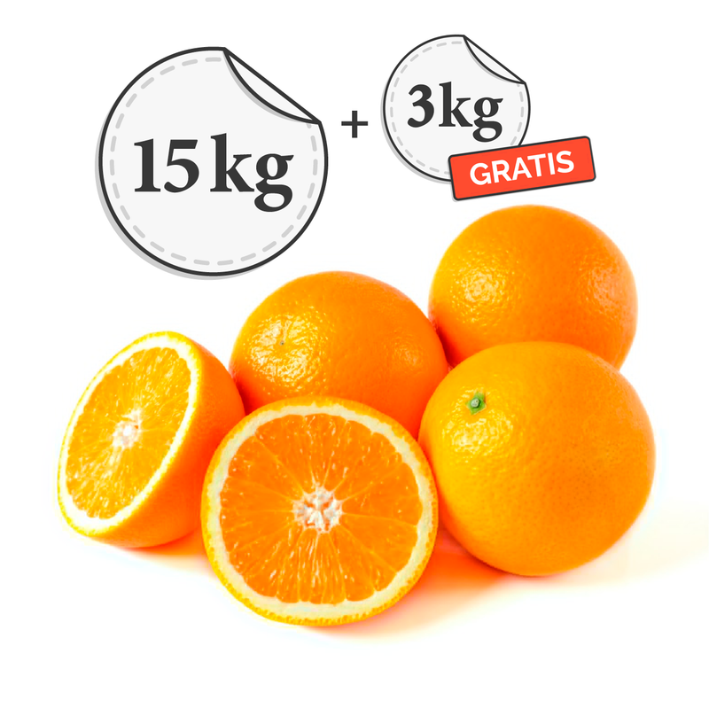15Kg + 3Kg GRATIS - Naranjas de Mesa Lane-Late